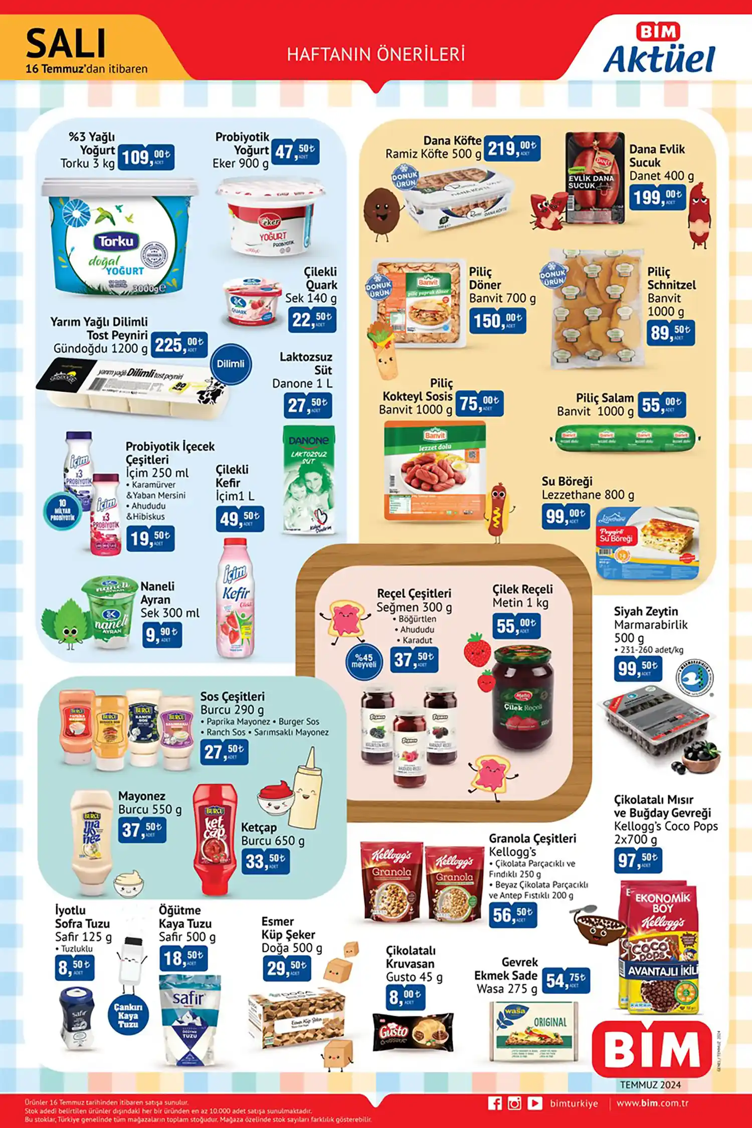 BİM 16 Temmuz 2024 Aktüel Ürünler Kataloğu